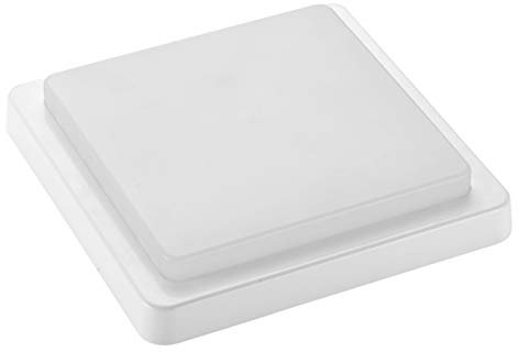 TEVEA LED Deckenleuchte IP44 - RGBW - Licht für jede Stimmung - 12 Scenen Modus Partyleuchte Leseleuchte - neueste LED Technik - Dimmbar mit Fernbedienung (Eckig - 24W)