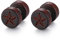 Flongo Herren Holz Ohrstecker 10mm mit Stern Gravur Damen Ohrringe Edelstahl Gestüt Stecker Ohrringe Farbe Fake Plug Tunnel Piercing Ohrschmuck motiv Holzschmuck für männer frauen hell braun