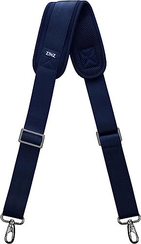 ZINZ Schultergurt, 57 Universal Verstellbare Schulterriemen Dauerhafte belüfteten mit Metall Drehhaken für Gepäck Duffel Kameratasche Laptoptasche Reisetasche Sporttaschen (Blau, 145cm)