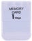 Memory Card for PS1,1MB Memory Card Stick for 1 One PS1 Game, White