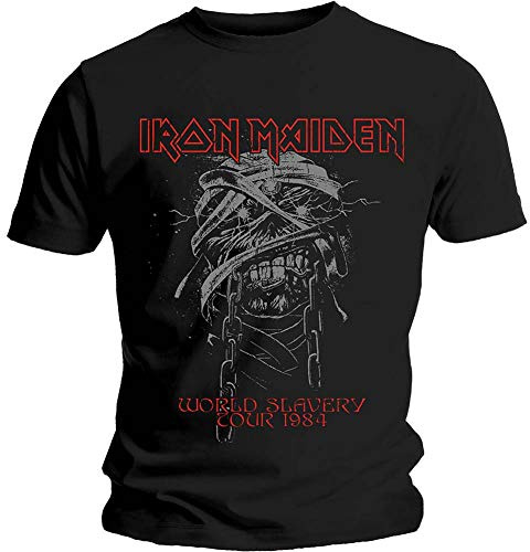 Band Monkey Iron Maiden Unisex T-Shirt World Slavery 1984 Tour