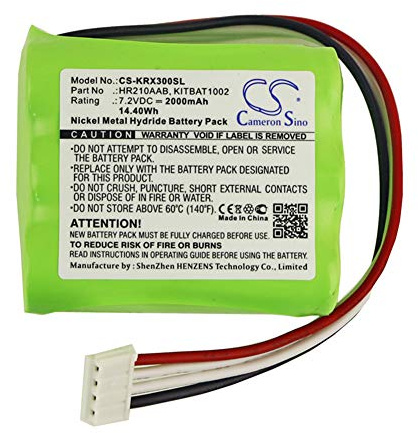 TCTK Akku 2000mAh Kompatibel mit [KORG] PA3X, PA3X 61, 76 Ersetzt HHR210AAB, KITBAT1002