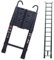 5m Black Aluminum Telescopic Ladder Telescoping Ladders with Roof Hook Kit for Loft Attic Garret Cockloft EN131 Certified & 150kg Max Capacity