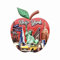USA New York 3D Apple-Shaped Souvenir Fridge Magnet Gift,Handmade Home & Kitchen Decoration New York Refrigerator Magnet Collection