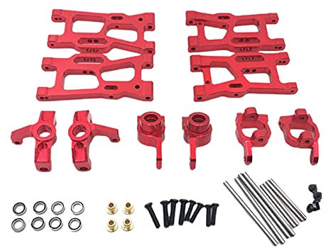 Lenkung Hinten Schaukel Arm für 1/14 144001 Upgrade Ersatz Zubehör , Rot