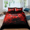 Kids Gamer Duvet Cover Set Single Gamer Bedroom For Boys Girls Teens Video Game Controller Bedding Set Gaming Console Comforter Cover Red Black Geometry With 1 Pillow Case Zipper