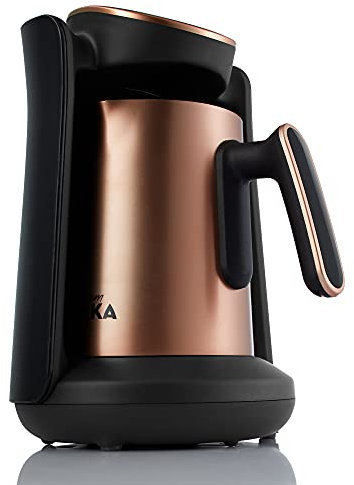 Arzum Okka Minio Pro Turkish Coffee Machine, Stainless Steel Pot, Black/Copper, OK0010