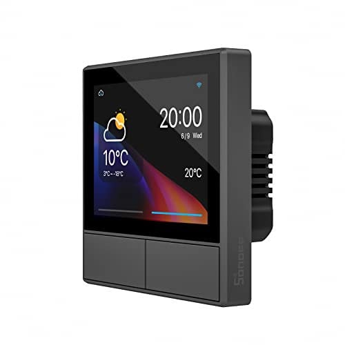 SONOFF NSPanel-EU WI-FI interruttore a muro Smart Scene, Smart Light, Temperatura e Umidità All-in-one touchscreen controllo bidirezionale, compatibile con Google Home, Alexa