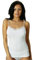 NOTTINGHAM 3 Pezzi Canottiera Donna Spalla Stretta VS4311W con Inserti in Pizzo in Cotone (Bianco, 5/XL)