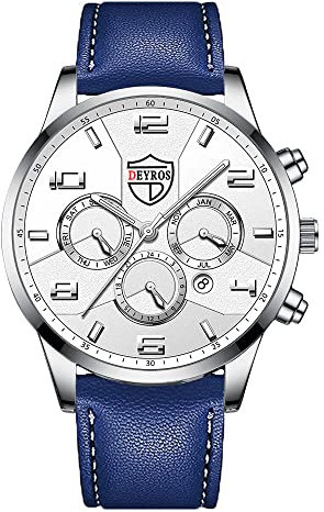 Tonsee Accessoire Herren Armbanduhr Art- und Weisesport-Männer Edelstahl-Kasten-Gürtel-Band-Quarz-analoge Armbanduhr Damenband Ansehen Kautschukband (c-G, One Size)