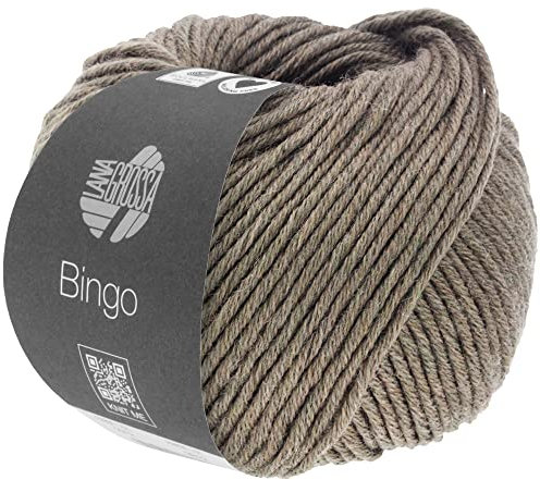 LANA GROSSA Bingo Melange | Extrafeine Merinowolle waschmaschinenfest und filzfrei | Handstrickgarn aus 100% Schurwolle (Merino extrafein) | 50g Wolle zum Stricken & Häkeln | 80m Garn FB 1022