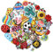 GYGYL 60pcs Random Assorted Embroidered Iron on Patches, DIY Sew Applique Repair Patch, Sew-On Iron-On Patch for Kids DIY Jackets, Jeans, Pants, Backpacks, Clothes