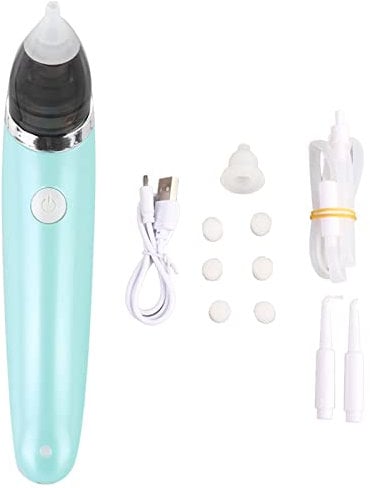 Ohrreiniger, Elektrisches Ohrsauggerät USB-Vakuum-Ohr-Nasen-Reiniger Saug-Ohrenschmalz-Entferner Nasensauger für Erwachsene Kinder