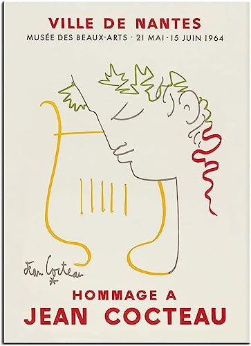 Berühmte Jean Cocteau Poster Und Drucke Linien Ausstellung Wandkunst Jean Cocteau Malerei Von Leinwand Für Zuhause Wanddekoration Bild 40x60cmx1 Kein Rahmen