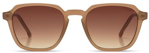 KOMONO Matty Sahara Unisex Rechteckig Cellulosepropionat-Sonnenbrille für Damen und Herren mit UV-Schutz und kratzfesten Gläsern