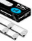V-TAC 4 perfiles angulares de 2 metros para tiras de LED – (8 metros totales) – Perfiles para tiras LED de aluminio con cubierta satinada – Color plateado – Esquinas 21,3 x 15,8 mm