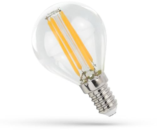 NCC-Licht LED Lampe P45 Tropfen E14 5,5W 660lm Warmweiß 2700K | LED Leuchtmittel aus klarem Glas, gemütliches Licht ideal für Wohnbereiche