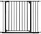 WOLTU Treppenschutzgitter, Türschutzgitter, Absperrgitter, inkl. 10 cm Verlängerung, 75-97 cm, mit/ohne Bohren, Auto-Close, 90° Stop, beidseitig schwenkbar, 2 Riegel, Metall, Schwarz