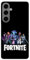 SUPER Made Transparente Design-Hülle für Samsung Galaxy, gedruckt in Frankreich, Videospiele, Fortnite Team (Galaxy S24)