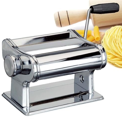 URBN-CHEF Kitchen Craft Metal Fresh Spaghetti, Lasagne, Ravioli Maker Machine Tool Kit Easy to Use, Adjustable Thickness, Perfect for Homemade Pasta