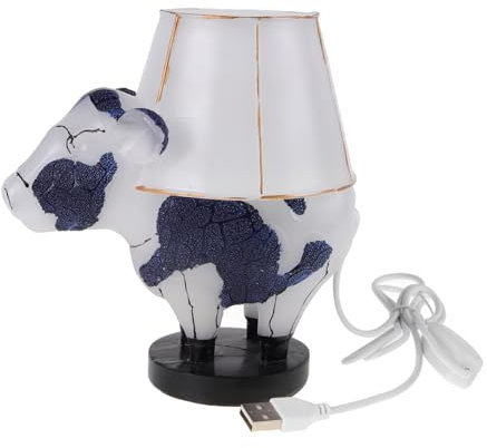 Gadpiparty Kuhförmige Tischlampe Niedliche Tierlampe Mit Usb- Dekorative Nachttischlampe Für Wohnzimmer Schlafzimmer Garten Oder Büro Ambient Lichtquelle