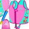 KIDIZ® Schwimmweste Kinder S 1-2 Jahre | Schwimmhilfe Jungen & Mädchen Badeweste Babys & Kleinkinder | Float Jacket Klettverschluss | Badeweste Neopren mit Wasserpistole | Sicherheitsgurt verstellbar