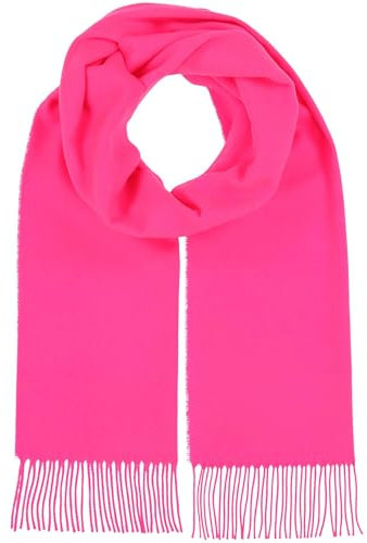 FRAAS Cashmink Schal 35 x 200 cm - Weicher als Kaschmir - Made in Germany - Schal einfarbig für Damen und Herren - Perfekt für Herbst und Winter Neonpink