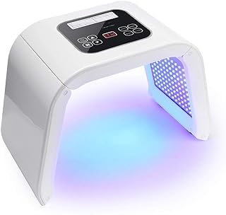 TONFEION Lichttherapie Gesichtsmaske, 7 Farbe LED Maske Hautpflege Maschine, Licht Tonisierendes Led Gerät, Photon Gesichtsmaske Lichttherapie Anti Aging 220V