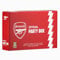 Official Arsenal FC Party Supplies Box for 6 Guests | All in One 77 pcs incl. Disposable Tableware Set w/Cutlery, Jersey Foil Balloons, Decorations & Party Favors | Perfect for birthday celebrate