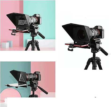SOFTTO Teleprompter Teleprompter Smartphone Interview Teleprompter Videokamera Kamera Fotostudio Breite Gerätekompatibilität