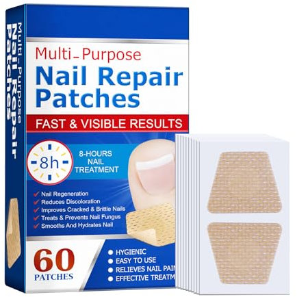 Nagelflicken, extra stark, für Zehennägel, Fingernägel, extra starke Reparatur, natürliche Zehennagelflicken, hilft bei rissigen Nägeln und Verfärbungen