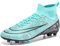 NUTTOPL Boys Football Boots Kids Soccer Athletics Astro Turf Training Shoes High Top Non-Slip Junior Soccer Shoes Outdoor Sneakers for Unisex Moonlight 4 UK