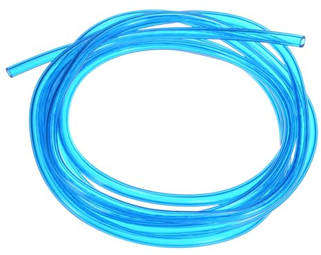 M METERXITY Tubing Carburetor Fuel Vent Line, 2.5mm(0.1) ID 5mm(0.2) OD 2m(7') Long Polyurethane Gas Oil Tube for ATV/Go Kart/Dirt Bike, Universal Petrol Pipe Replacement [Blue]