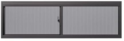 Kellerfenster – 60 x 45 cm, schwarzes, rechteckiges Schuppenfenster, isolierte Aluminiumverglasung für optimale Beleuchtung und Belüftung, ideales Fenster für Hühnerstall