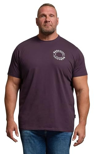 BadRhino Big & Tall Plum Circle Logo T-Shirt - Men's - Plus Size Curve