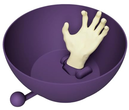 Cuenco de dulces de Halloween | Cuenco de mano para dulces – Cubo de mano de esqueleto movible plato creativo para fiestas, reuniones, festivales actividades