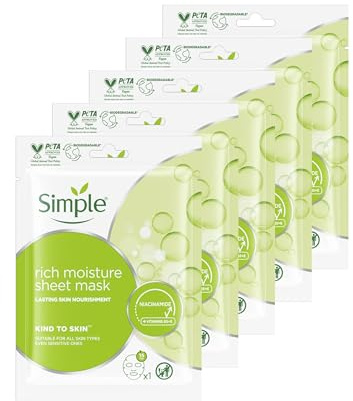 Simple Rich Moisture Sheet Mask x5