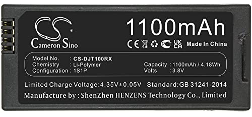 TCTK Akku 1100mAh Kompatibel mit [DJI] Tello Ersetzt T01