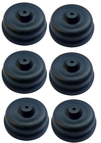 Ersatz-Membrane, Sauerstoffpumpe, Aquarium, Zubehör für Luftpumpe, Silikon-Gummi, Membran, Sauerstoffteil, Ersatzbecher aus Silikon, 6 Stück