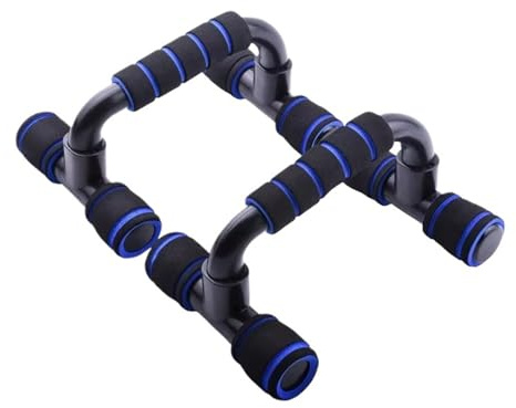 Liegestützgriffe Rutschfester Liegestützständer Home Fitness Power Rack Gym Griffe Liegestützstangen Übungstraining Bodybuilding-Ausrüstung(Blue)
