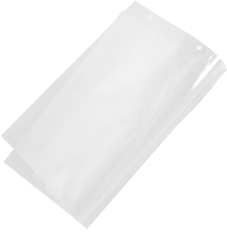 TOYANDONA A4 Fotohüllen 20 Blatt Transparent Lose Blätter Fotoseiten 4 Fach Unterteilt für Fotoalben Nachfüllseiten Reißfest