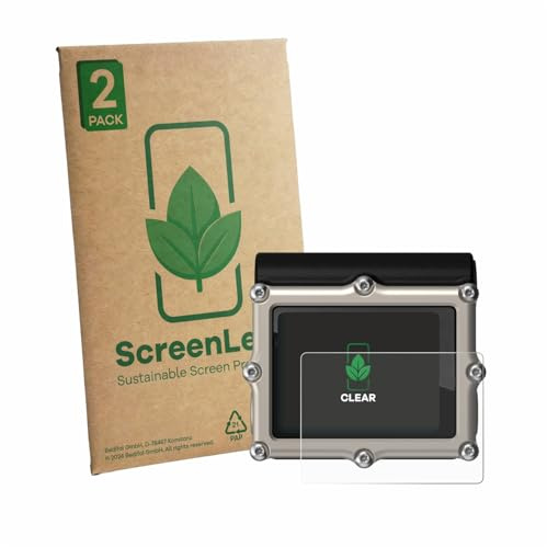 ScreenLeaf 2 Stück Schutzfolie für Shearwater Petrel 3 dive computer [nachhaltiger Displayschutz, Folie, transparent, kratzfest]