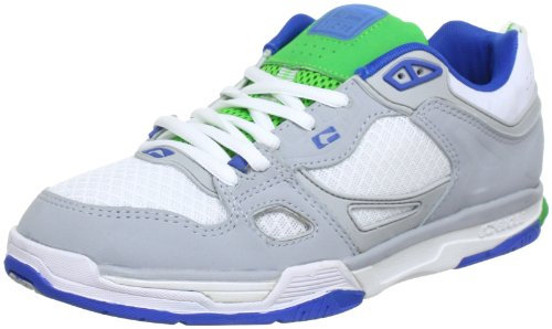 Globe Raid GBRAID2, Unisex-Erwachsene Sneaker, Weiß (White/Silver Grey/Moto Green 11721), EU 44.5 (UK 10) (US 11)