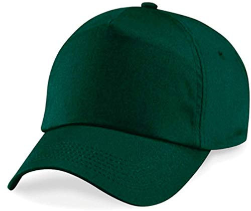 Shirtinstyle Basecap Cap 5 Panel Cap Verschluss Klettverschluss Größe Unisex, Farbe Dunkelgruen