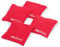 Wild Sports Authentic Cornhole Sitzsack, 4 Stück, rot, 6x6