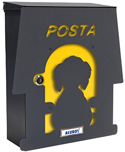 Alubox Cuccia Cassetta Postale Mia con Sportello, Multicolore