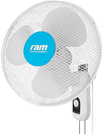 RAM Wandventilator 400 mm, 44 x 19 x 44 cm, weiß, 08-355-295