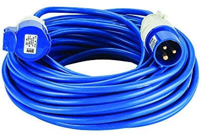 Defender Arctic Extension Lead Blue 2.5mm2 16A 25m 230V (E85234)