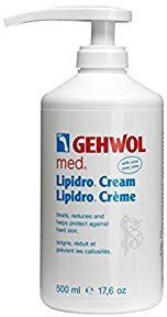 GEHWOL med. Lipidro Fußcreme, Intensivpflege für empfindliche Haut, 500 ml Spender
