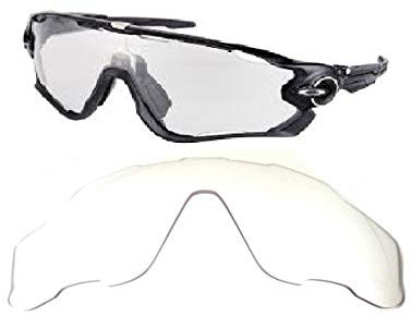 Galaxie Verres de Rechange pour Oakley Jawbreaker Clair comme L'Eau de Roche Couleur - S, Regular